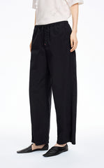 Pants / JNBY Cotton Poplin Drawstring Wide-Leg Pants