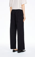 Pants / JNBY Cotton Poplin Drawstring Wide-Leg Pants