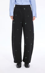 Pants / JNBY Cotton Watercolor Floral Drawstring Pants