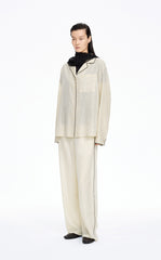 Pants / JNBY Cupro Straight-Leg Extra-Long Pants