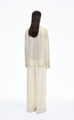 Pants / JNBY Cupro Straight-Leg Extra-Long Pants