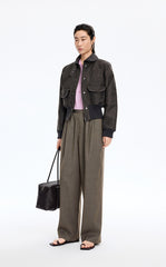 Pants / JNBY Elastic-Waist Straight-Leg Long Pants