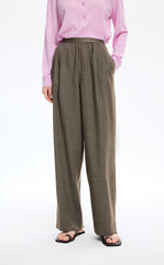 Pants / JNBY Elastic-Waist Straight-Leg Long Pants