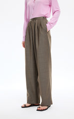 Pants / JNBY Elastic-Waist Straight-Leg Long Pants