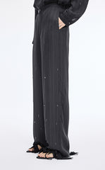 Pants / JNBY Embellished Wide-Leg Cupro Pants