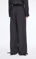 Pants / JNBY Embellished Wide-Leg Cupro Pants