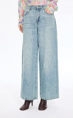 Pants / JNBY Embellished Wide-Leg Denim Jeans