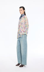 Pants / JNBY Embellished Wide-Leg Denim Jeans