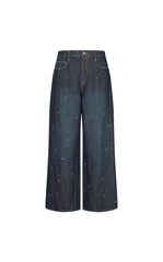 Pants / JNBY Embellished Wide-Leg Denim Jeans