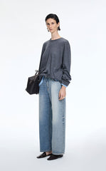 Pants / JNBY Offset Waist Flared Long Jeans