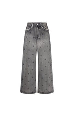 Pants / JNBY Polka-Dot Distressed Wide-Leg Jeans