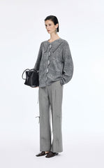 Pants / JNBY Relaxed Straight Wool Fringe Pants