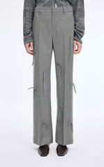 Pants / JNBY Relaxed Straight Wool Fringe Pants