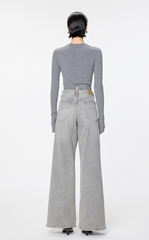 Pants / JNBY Relaxed Ultra-Long Flared Jeans