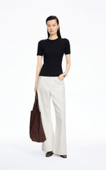 Pants / JNBY Relaxed Wide-Leg Cotton-Lyocell Blend Jeans