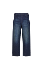 Pants / JNBY Straight-Leg Cuffed Denim Trousers