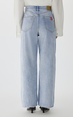 Pants / JNBY Straight-Leg Cuffed Denim Trousers