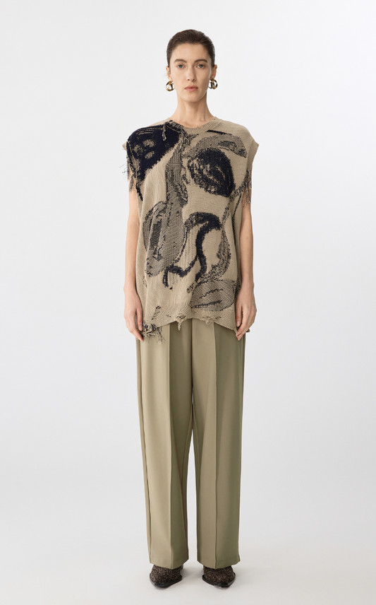 Pants / JNBY Straight Cut Tapered Ultra-Long Pants