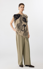 Pants / JNBY Straight Cut Tapered Ultra-Long Pants