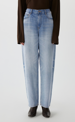 Pants / JNBY Tapered Frayed Hem Denim Trousers