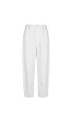 Pants / JNBY Tapered Frayed Hem Denim Trousers