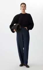 Pants / JNBY Tapered Frayed Hem Denim Trousers