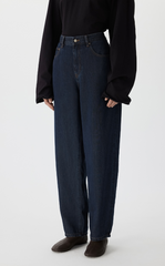 Pants / JNBY Tapered Frayed Hem Denim Trousers