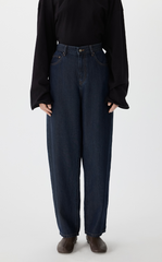 Pants / JNBY Tapered Frayed Hem Denim Trousers