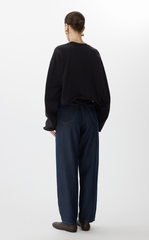 Pants / JNBY Tapered Frayed Hem Denim Trousers