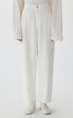 Pants / JNBY Tapered Frayed Hem Denim Trousers