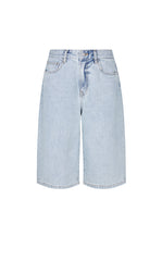 Pants / JNBY Washed Cropped Wide-Leg Denim Pants