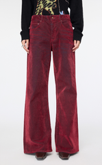 Pants / JNBY Washed Denim Extra-Long Flared Jeans