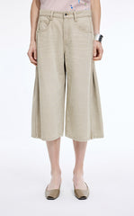 Pants / JNBY Wide-Leg Cropped Denim Pants