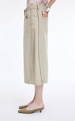 Pants / JNBY Wide-Leg Cropped Denim Pants