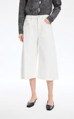 Pants / JNBY Wide-Leg Cropped Denim Pants