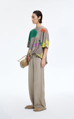 Pants / JNBY Wide-Leg Drawstring Lyocell Jeans