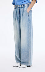 Pants / JNBY Wide-Leg Extra-Long Lyocell Denim Pants