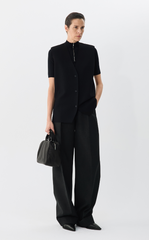 Pants / JNBY Wide-Leg Jacquard Wool Trousers