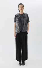 Pants / JNBY Wide-Leg Jacquard Wool Trousers