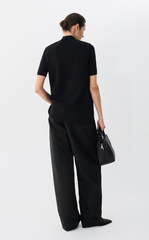 Pants / JNBY Wide-Leg Jacquard Wool Trousers