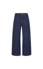 Pants / JNBY Wide-Leg Rolled Hem Denim Pants