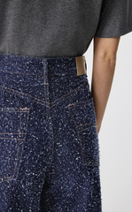 Pants / JNBY Wide-Leg Rolled Hem Denim Pants