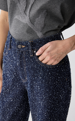 Pants / JNBY Wide-Leg Rolled Hem Denim Pants