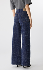 Pants / JNBY Wide-Leg Rolled Hem Denim Pants