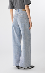 Pants / JNBY Wide-Leg Rolled Hem Denim Pants