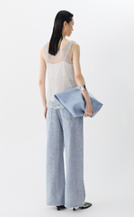 Pants / JNBY Wide-Leg Rolled Hem Denim Pants