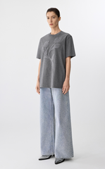 Pants / JNBY Wide-Leg Rolled Hem Denim Pants