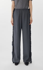 الكفاف / JNBY Pants من النسيج التويل Mischبث بالشعر المستقيمة