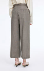 Pants / JNBY Wool Blend Cropped Straight-Leg Pants