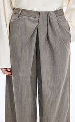 Pants / JNBY Wool Blend Cropped Straight-Leg Pants